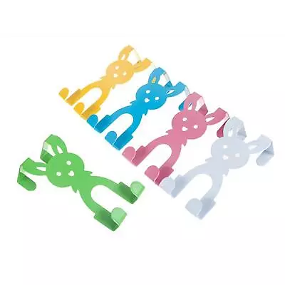 Over The Door Hook No Punching Rabbit Shape Heavy Duty Iron Bags Holder Hook For • $7.78