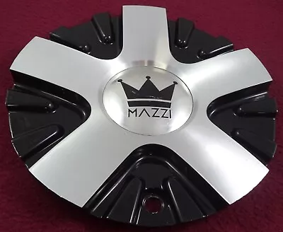 Mazzi Wheels Silver / Gloss Black Custom Wheel Center Cap # C-528-2 / C10364B02 • $59.95