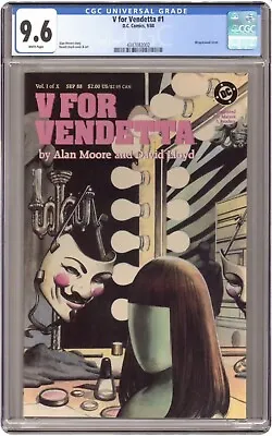 V For Vendetta #1 CGC 9.6 Alan Moore 🔑 Wraparound Cover 1988 • $118