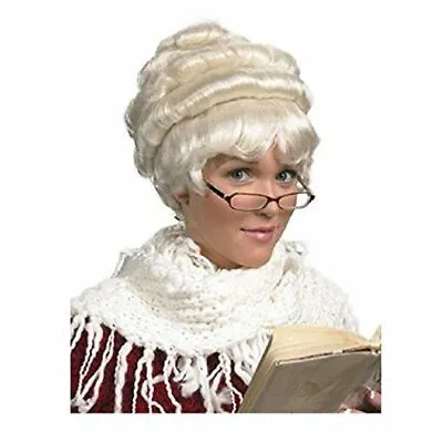 Mrs Santa Wig - Stylish - Antique White - Colonial - Costume Accessory - Adult • $34.99