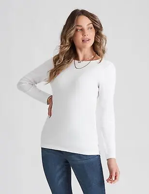 $14.06 • Buy Womens Rockmans Long Sleeve Boat Neck Top | Clothing Tops T-Shirt