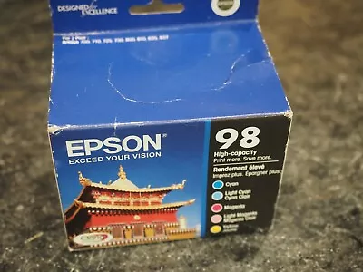 Genuine Epson 98 Five Pack T098920 High Capacity Ink Cartridges Date: 2016 • $39.99