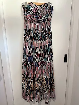 Seduce Size 8 Women's Dress Geo Strapless Maxi • $80