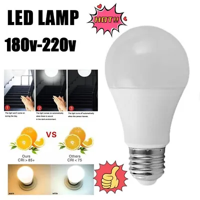 E27 LED Radar Lamp Bulb Ambient PIR Motion Sensor Lamp 7W/12W Bulb Lights Nice • $3.57