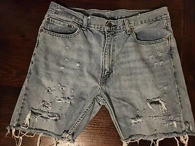 Vintage Levis Men's Cutoff Distressed Shorts • £8.03