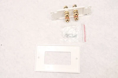 $5.20 • Buy TNP Home Theater Speaker Wall Plate Outlet Single Gang White