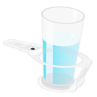 Desk Cup Holder Under Table Rotation Anti-Spill Swivel Drink Holder Table Edge • $29.99