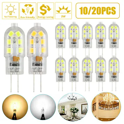 G4 LED Light Bulb 2W (20W Equivalent) AC/DC 12Volt Bi Pin Base Lamps 10/20Pcs US • $11.48