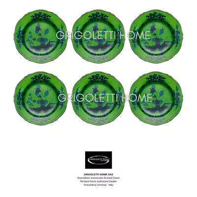 Richard Ginori Oriente Italiano Malachite - Set 6 Dinner Plates CMS 265 • $570.48