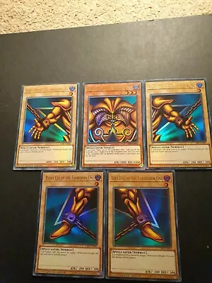 £85 • Buy Yugioh! Exodia The Forbidden One 5 Card Set LART-EN002/03/04/05/06