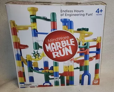 Mindware Marble Run Set Maze Game Toy 100 Pieces With Box & Marbles • $35