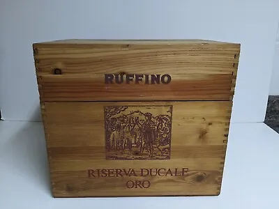 Vintage Ruffino Wine Wooden Crate • $32.90