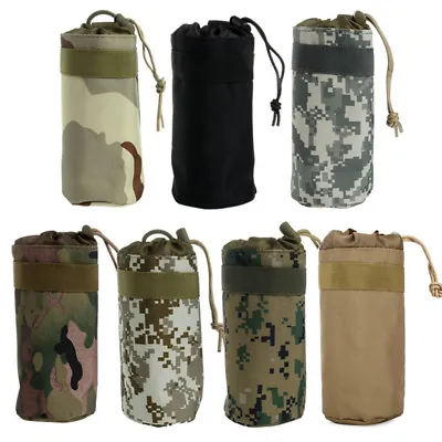 Outdoor Tactical Molle Water Bottle Bag Kettle Sleeve Pouch Holder Bag • $6.54