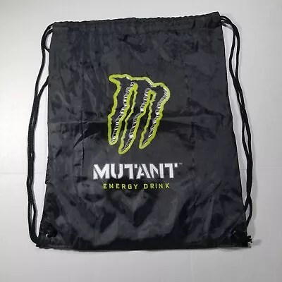 Monster Energy Drink Cinch Drawstring Backpack Bag Carry-on Athletic Gym Bag • $12.99