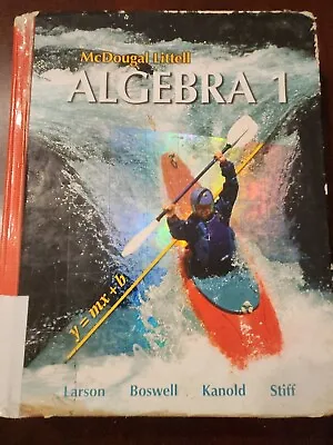 McDougal Littell Algebra 1 Littell Red Book Kayak Cover ISBN: 9780618594023 • $8.98