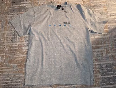 Authentic Versace Apparel Rare 3xl Shirt Unisex Solid Grey  New Without Tickets  • $55