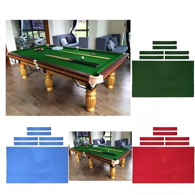 9ft Worsted Billiard Pool Table Cloth Billiard Felt W/ Cushion Rail For Clubs • $97.58