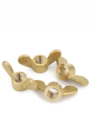 Wing Butterfly Nuts Solid Brass M3 M4 M5 M6 M8 M10 M12 M14-M20Hand Tighten Nut • $6.62