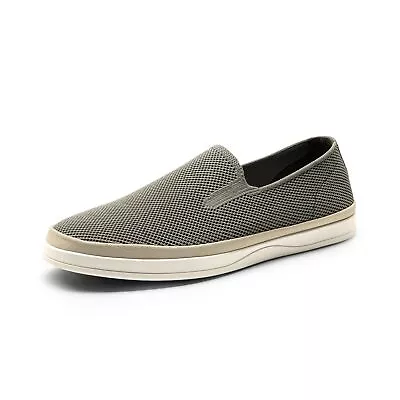 Men's Slip-on Loafers Breathable Casual Non-Slip Shoes Grey • $25.99