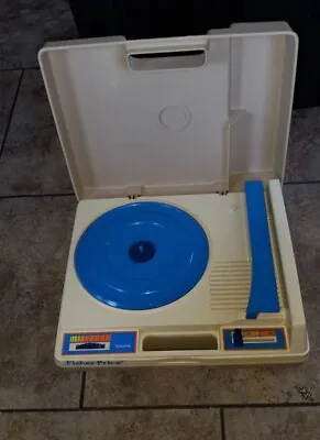 FISHER PRICE RECORD PLAYER MODEL 825 VINTAGE 1978 KIDS TURNTABLE Blue Works • $50