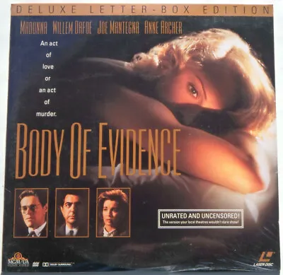 MADONNA Willem Dafoe  Body Of Evidence  Sealed Mystery Thriller Laserdisc Movie • $14.99