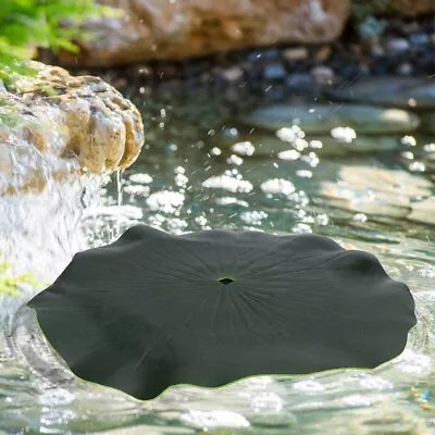 Garden Pool Simulated Leaf Floating Tray Solar Fountain Water Pump Floating Tray • £5.72