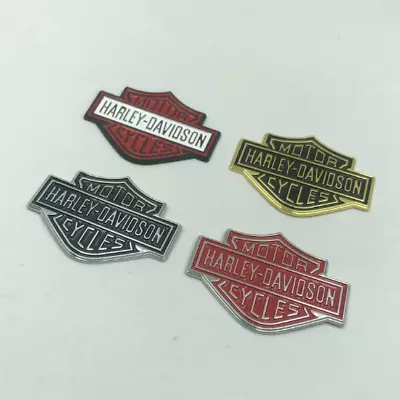 Harley Davidson Motorcycle Body Tank Emblem Badge Logo Metal Sticker Gold Silver • $15.99
