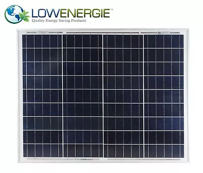 50w Lowenergie Solar Panel Polycrystalline PV Photovoltaic Boat Caravan Homeintl • £32.99