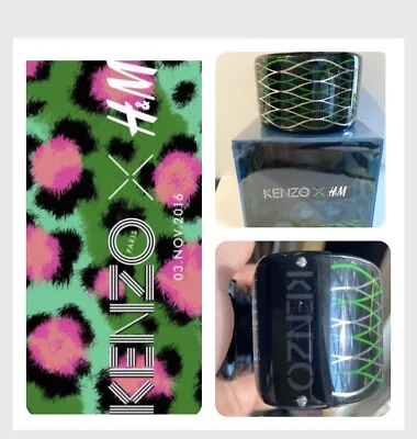 Kenzo X H&M Signed Lucite Cuff Bracelet Out Of Production W/box Make An Offer. • $19