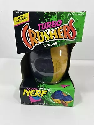 RARE Vintage 1994 Official NERF TURBO CRUSHERS Football Kenner Blue Yellow • $157.02