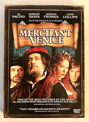 The Merchant Of Venice DVD 2004 Shakespeare Al Pacino Shylock Portia NEW!!!!!!! • $9.41