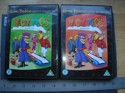 Wacky Races DVD Matching Volumes 1 And 2 R2 DVD 22 Episodes Clean Discs & Cases • £7