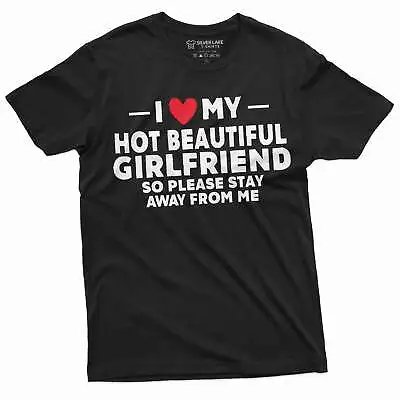 Mens I Love My Got Girlfriend T-shirt Christmas Gift For Boyfriend Humorous Gift • $18.06