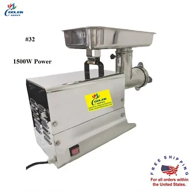 NEW 2HP Commercial Electric Meat Grinder 1500W Stainless Steel Beef Mincer NSF • $663.83