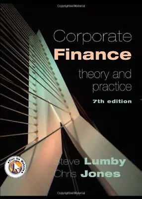 Corporate Finance: Theory And Practice By Jones Chris Paperback Book The Cheap • £4.11