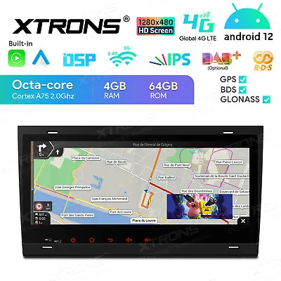 8.8  Android 13 8-Core Car GPS Stereo Radio 4G LTE WIFI 4+64G For Audi A4 S4 RS4 • $319.99