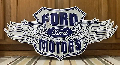 Ford Motors Sign Metal Vintage Style Wall Decor Tools Oil Gas Mustang Truck • $62