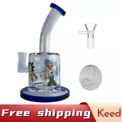 7.5'' Hookah Glass Water Tobacco Pipe Bong Thick Bubbler W Percolator Beaker • $29.99