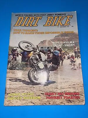 Dirt Bike Magazine November 1973-maico 450 Mx-honda Mt250-husky 360 Enduro #2 • $49.95