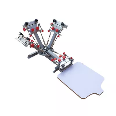 Silk Screen Printing Press Machine 4 Color 1 Station With Micro Registration USA • $424.80