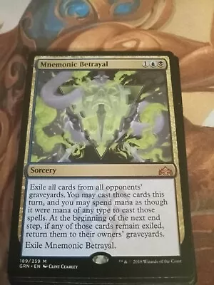 MTG Mnemonic Betrayal Guilds Of Ravnica 189/259 Regular Mythic • $7