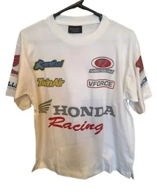 Honda Racing White T-Shirt Size (L) • £27.89