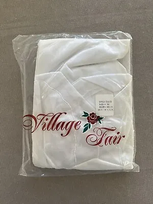 New In Bag Vintage Village Fair Full Slip 44 White • $16.85