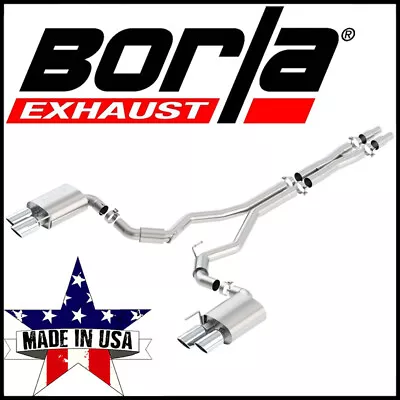 Borla 3  Cat-Back Exhaust System Fits 2018-2024 Ford Mustang GT Coupe 5.0L V8 • $1668.99