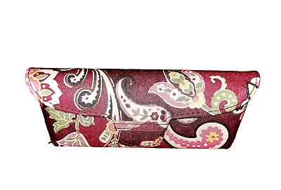 Vera Bradley Magenta Pink Paisley Hard Case For Eyeglasses New Without Tags • $12.99