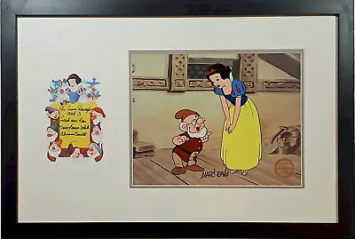 🟢 Snow White Cel Dancing Doc New Frame Signed Original Voice Of Snow White • $758.67
