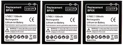 3 Pack Of NEW BP6X Battery For Motorola Droid A855 Droid 2 A955 Droid Pro • $19.99