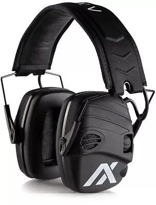 AXIL TRACKR Electronic Earmuffs Black Medium TRACKR-B Protective Ear Muffs • $57.99