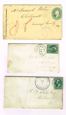 James Porter Samuel Porter / Lot Of 3 Letters Addressed To Thomas Vincent 1881 • $93