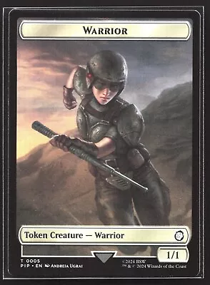 MTG Universes Beyond: Fallout - Token - Warrior #0005 - Soldier #0010 • $1.49